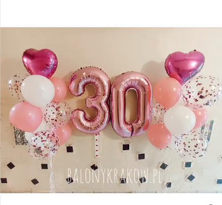 Balon Foliowy Cyferka "5" Złota Brokatowa( 100cm.)